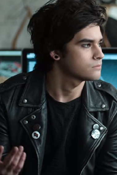 13 Reasons Why Cyrus Bryce Cass Black Leather Jacket