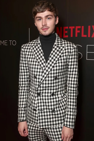 Alex Standall 13 Reasons Why Suiting Fabric Black Blazer