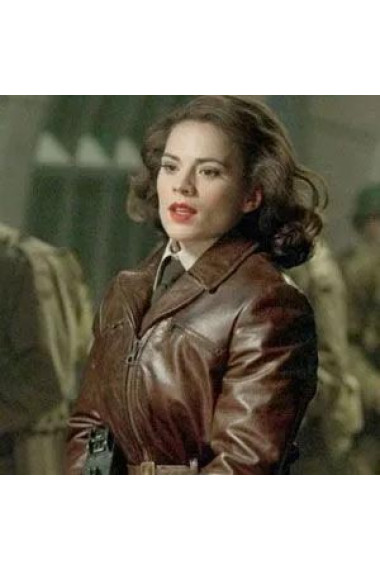 Hayley Atwell Cotton Coats And Leather Jackets Merchandise