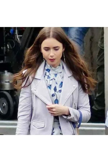 Lily Collins Cotton Coats And Leather Merchandise