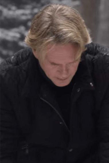 Myles Cary Elwes A Castle for Christmas Black Quilted Jacket