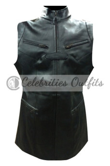 Ming Na Wen Melinda May Agents Of SHIELD Black Leather Vest