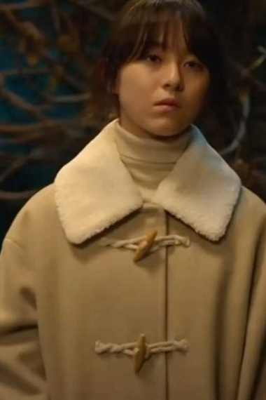 Nam On Jo Park Ji Hu All Of Us Are Dead Beige Wool Duffle Coat