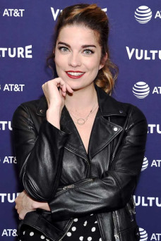 Annie Murphy Vulture Event Los Angeles Biker Leather Jacket