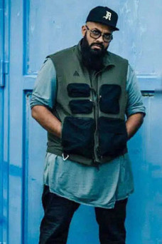 Army of Thieves Rolph Guz Khan Green And Black Cotton Vest