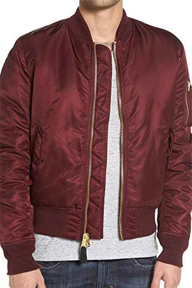 arrow-echo-kellum-red-satin-jacket