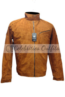 Colton Haynes Arsenal Arrow Roy Harper Brown Suede Jacket