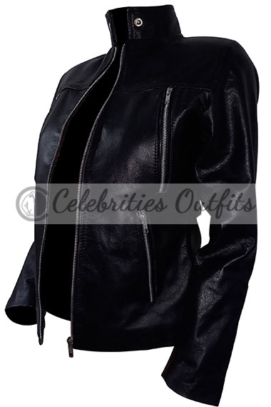 katherine-mcnamara-arrow-black-jacket