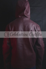 Arsenal Arrow Roy Harper Colton Haynes Maroon Leather Jacket arrow-colton-haynes-leather-jacket-costume
