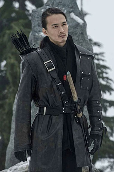 arrow-karl-yune-black-leather-coat