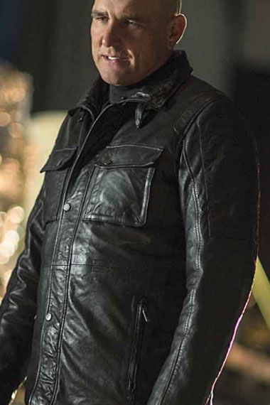 Danny Brickwell Arrow Vinnie Jones Black Leather Jacket