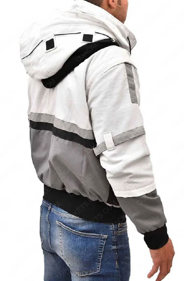 Assassins Creed Ghost Recon Gaming White Cosplay Hooded Jacket