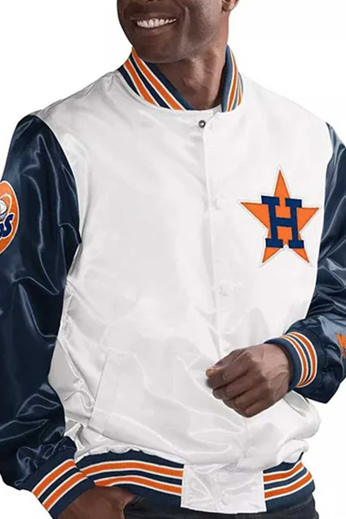 Houston Astros Starter The Legend White Varsity Bomber Jacket