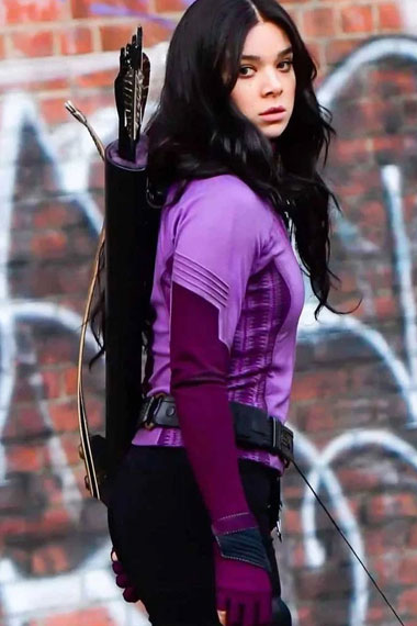 Kate Bishop Hailee Steinfeld Hawkeye Purple Cosplay Jacket