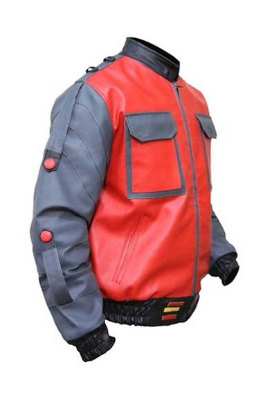 Michael J Fox Back To The Future Marty McFly Cosplay Jacket
