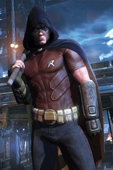 Robin Batman Arkham City Timothy Drake Brown Cosplay Vest