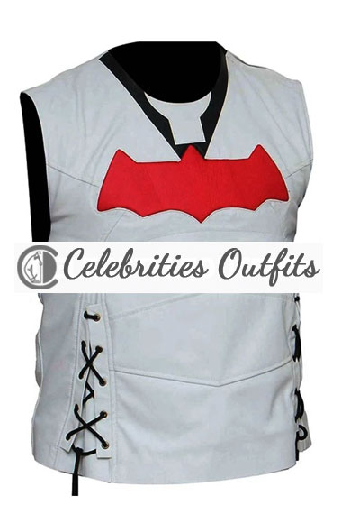 Jason Todd Red Hood Batman Arkham Knight White Cosplay Vest