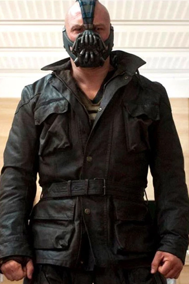 Batman The Dark Knight Rises Tom Hardy Bane Leather Jacket