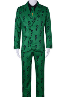 Batman Arkham City Edward Nygma Riddler Green Cosplay Jacket