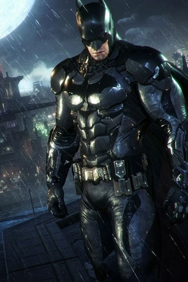Bruce Wayne Batman Arkham Knight Black Cosplay Leather Jacket