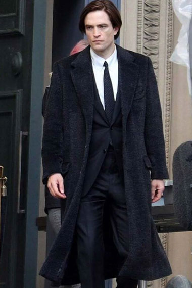 The Batman Robert Pattinson Bruce Wayne Black Trench Coat