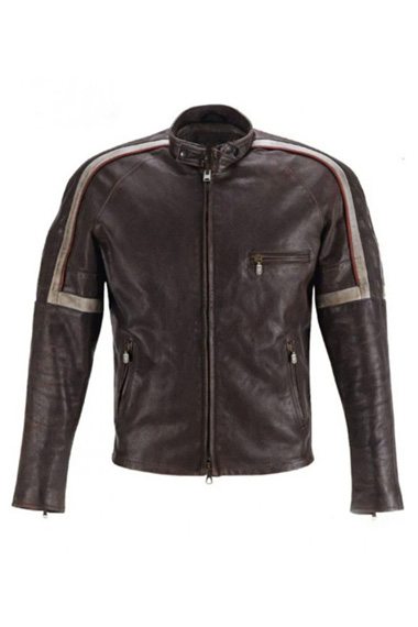 Hero Bison Tom Cruise Belstaff Biker Brown Leather Jacket