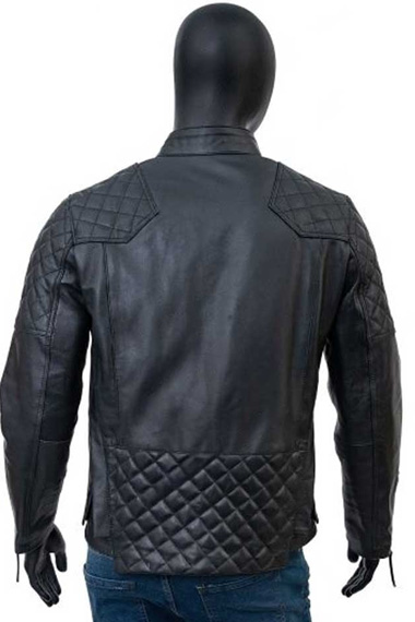 Bobby Axelrod Billions Damian Lewis Biker Black Leather Jacket