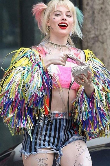Harley Quinn Birds Of Prey Margot Robbie Fringe Wings Jacket