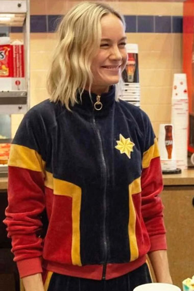 Brie Larson Juicy Couture Captain Marvel Tracksuit Jacket