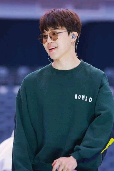 BTS Park Jimin Nomad Be A Good Human Green Fleece Sweatshirt