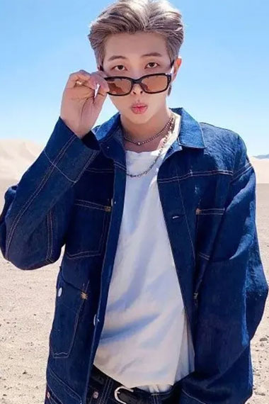 BTS RM Bangtan Boys Yet To Come Kim Nam-joon Blue Denim Jacket