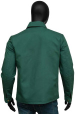 Bullet Train Ladybug Brad Pitt Bomber Green Cotton Jacket brad-pitt-bullet-train-bomber-jacket