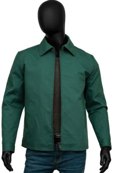 Ladybug Brad Pitt Bullet Train Bomber Green Cotton Jacket