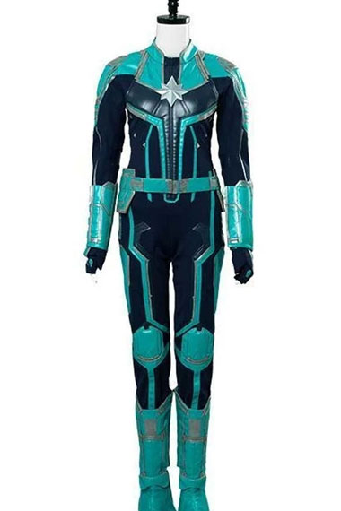 Carol Danvers Captain Marvel Brie Larson Green Cosplay Jacket