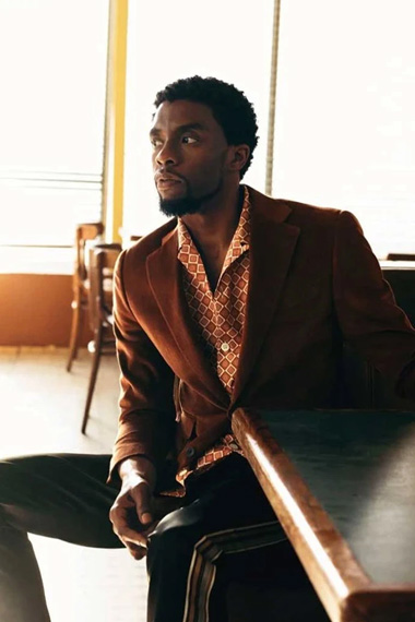 Chadwick Boseman Suit Corduroy Jacket