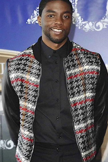 Chadwick Boseman wool Jacket