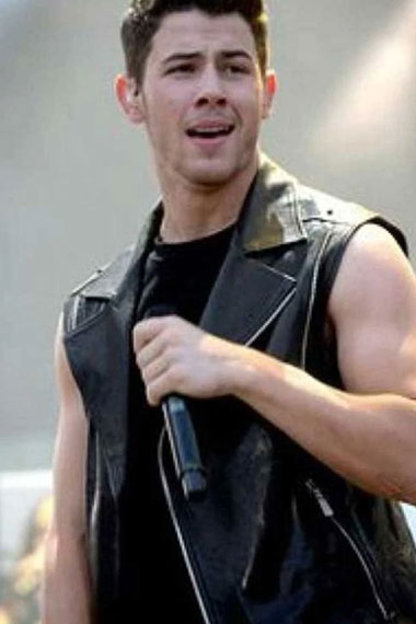 Davy Prentiss Nick Jonas Chaos Walking Biker Leather Vest