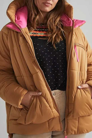 Sylvie Brett Kara Killmer Chicago Fire Bomber Puffer Jacket