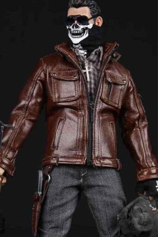 Chad Spade 4 Gangsters Kingdom Brown Cosplay Leather Jacket
