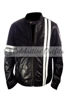 John Tanner Driver San Francisco Racer Black Leather Jacket