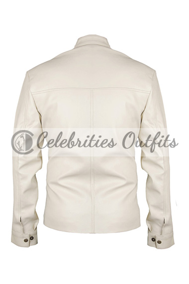Need for Speed Aaron Paul Tobey Marshall White Racer Jacket