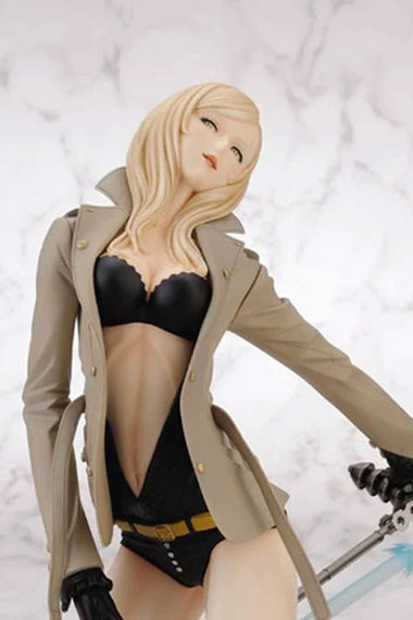 No More Heroes Sylvia Christel Brown Cosplay Cotton Peacoat