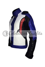 Soldier 76 Overwatch Gaming Biker Black White Leather Jacket overwatch-gaming-soldier-76-jacket