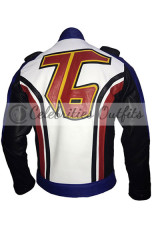 Soldier 76 Overwatch Gaming Biker Black White Leather Jacket overwatch-gaming-soldier-76-jacket