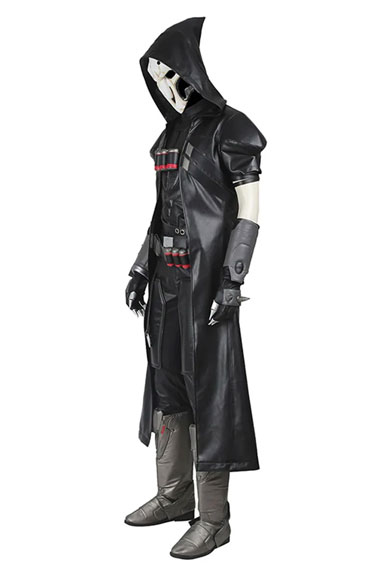 Gabriel Reyes Reaper Overwatch Hooded Black Cosplay Coat