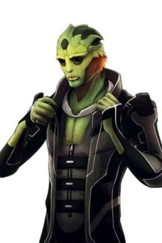 Thane Krios Mass Effect Gaming Black Cosplay Leather Jacket