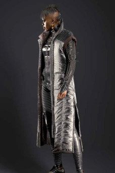 Cyberpunk 2077 Gaming Brigitte Snuggly Silver Cosplay Coat