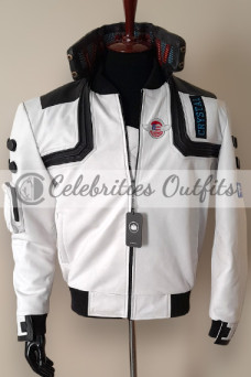 Samurai Cyberpunk 2077 Video Game Bomber Brown Cosplay Jacket