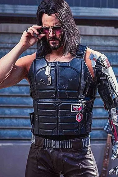 Cyberpunk 2077 Keanu Reeves Johnny Silverhand Cosplay Vest
