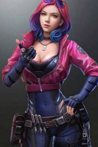 Kira Madroxx Cyberpunk 2077 Gaming Pink Cosplay Cropped Jacket